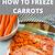 can carrots be frozen raw