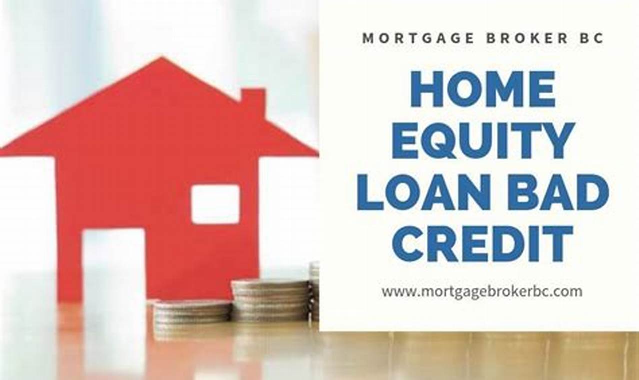 can i get a home equity loan with bad credit
