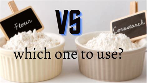 CORNSTARCH VS FLOUR. What to use? Can I use cornstarch instead of flour