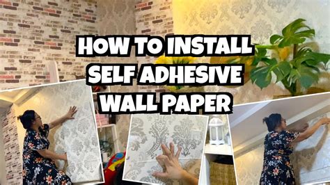 Self Adhesive Wallpaper How to apply YouTube
