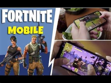 Mobile Fortnite Game Iphone 6s Plus YouTube