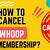 can you cancel whoop membership