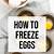 can you cook with frozen eggs