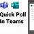 can you create a poll in microsoft forms