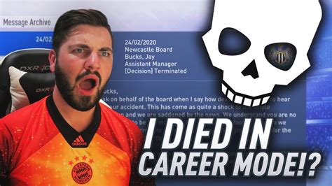Is It Possible To Die In FIFA Career Mode? YouTube