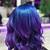 can you dye purple over blue hair