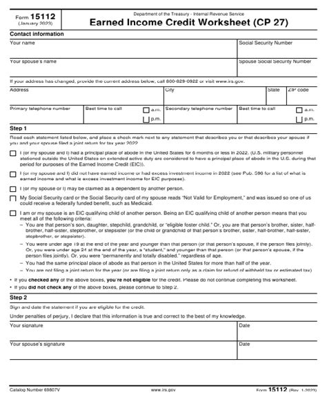 Form 15112 I got a notice from IRS to sign and date Form 15112. But