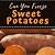can you freeze sweet potatoes