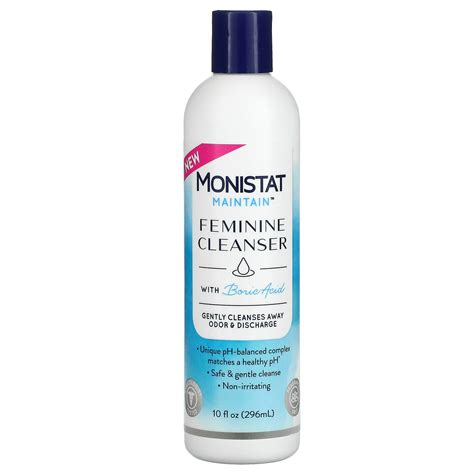 Monistat Feminine Cleanser With Boric Acid, Fragrance Free ingredients