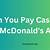 can you pay cash at mcdonald's