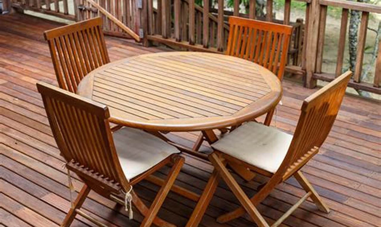 can you power wash teak outdoor furniture