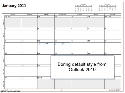 How to print an Outlook Calendar in Windows 11/10
