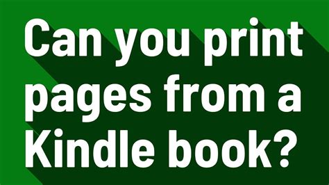 Can You Print Out Pages From Kindle Books / No Kindle Needed 10 Free