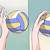 can you step on the line when serving a volleyball