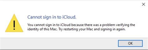 Can't Sign In To Icloud Server Error