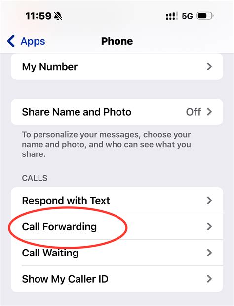 can't cancel call forwarding iphone