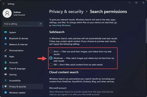 Can't Disable Safe Search