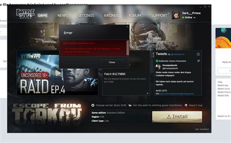 can't download tarkov launcher