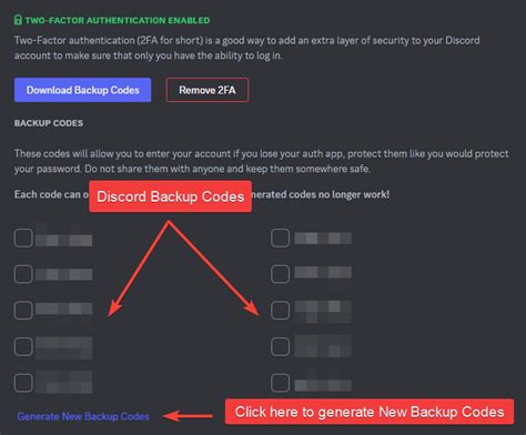 can't find discord backup codes