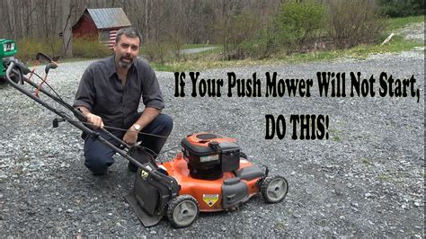 Can't Get Push Mower To Start