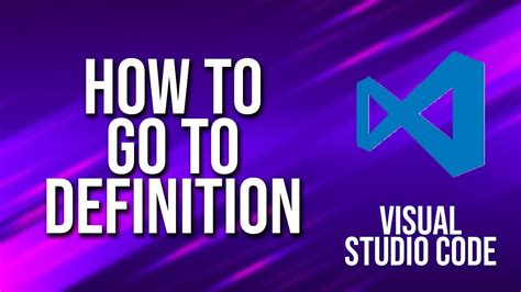 can't go to definition in visual studio code