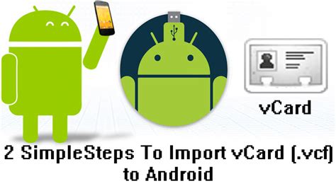 can't import vcard to android