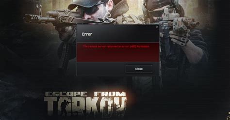 can't log into escape from tarkov