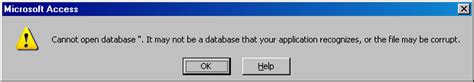 Can't Open Access Database Over Network
