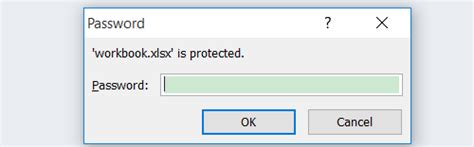 can't open excel file forgot password