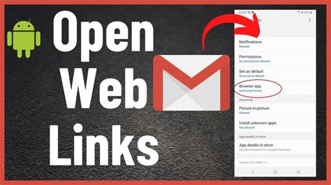 can't open links in gmail android