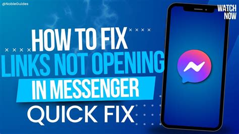 This Are Can t Open Links In Messenger Tips And Trick