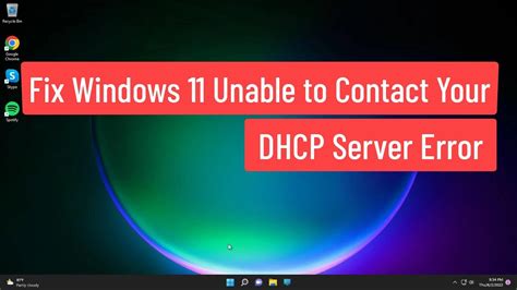 can't reach dhcp server fix