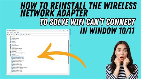 Can't Reinstall Network Adapter