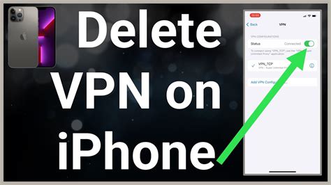 can't remove vpn from iphone
