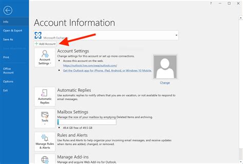 can't sign in to outlook email account win 10