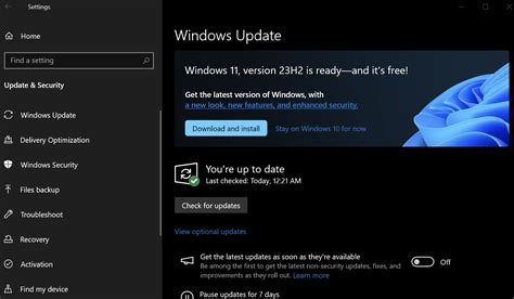 can't update to windows 23h2
