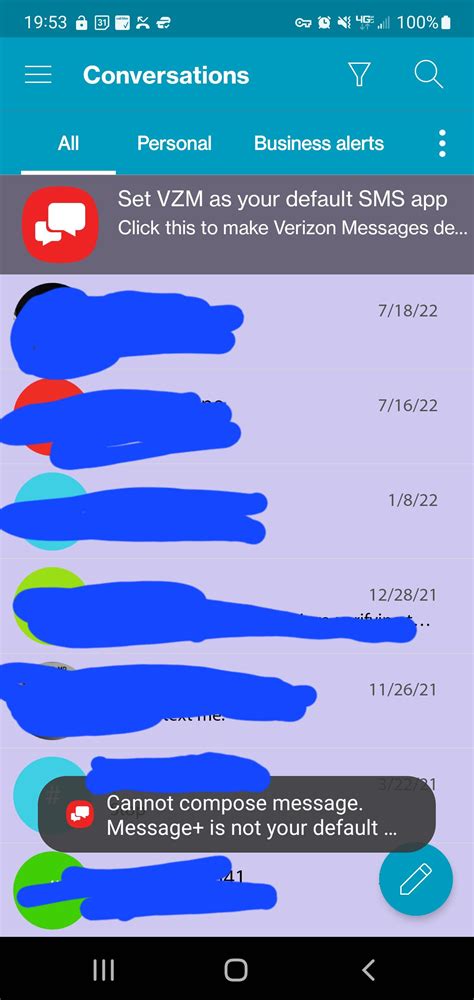 can't use messenger on android