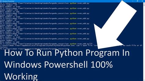 can't use python in powershell