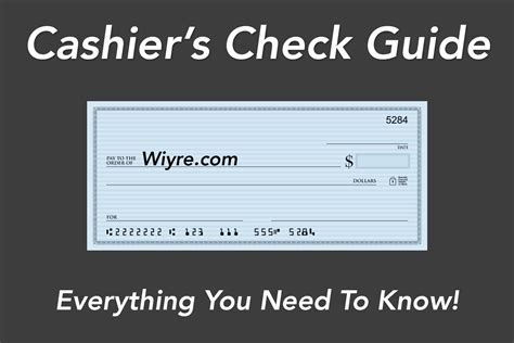can a bank give you a cashier's check