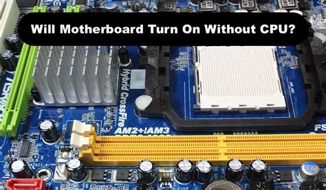 can a computer power on without cpu