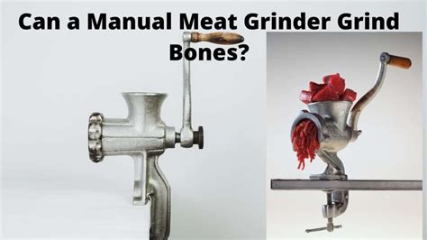 Can A Meat Grinder Grind Bones