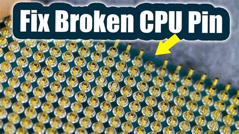 Can A Processor Work With A Broken Pin