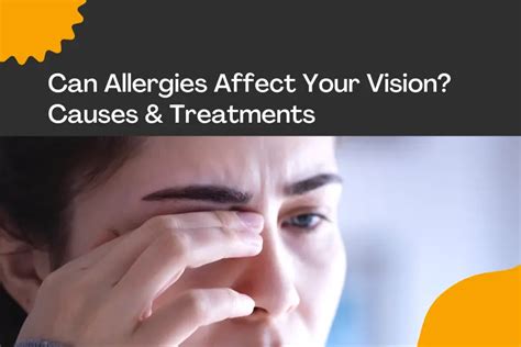 can allergies affect your eyesight