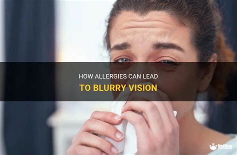 can allergies cause blurry vision