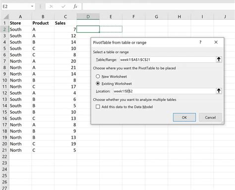 can an excel pivot table pull data from multiple sheets