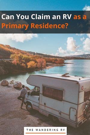 can an rv be a primary residence