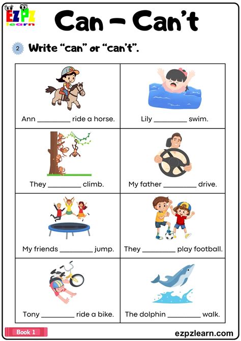 can and can't exercises for beginners pdf