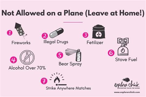 Can And Can Not Take On A Plane