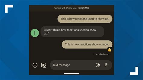 can android users see when iphone users like a message