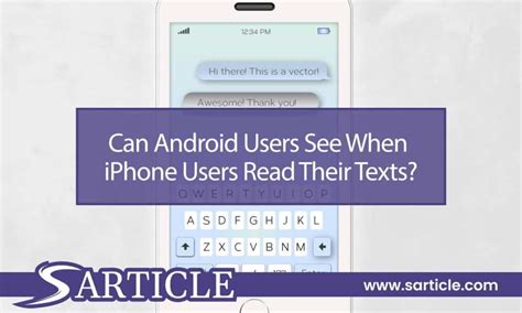 can android users see when iphone users read their text